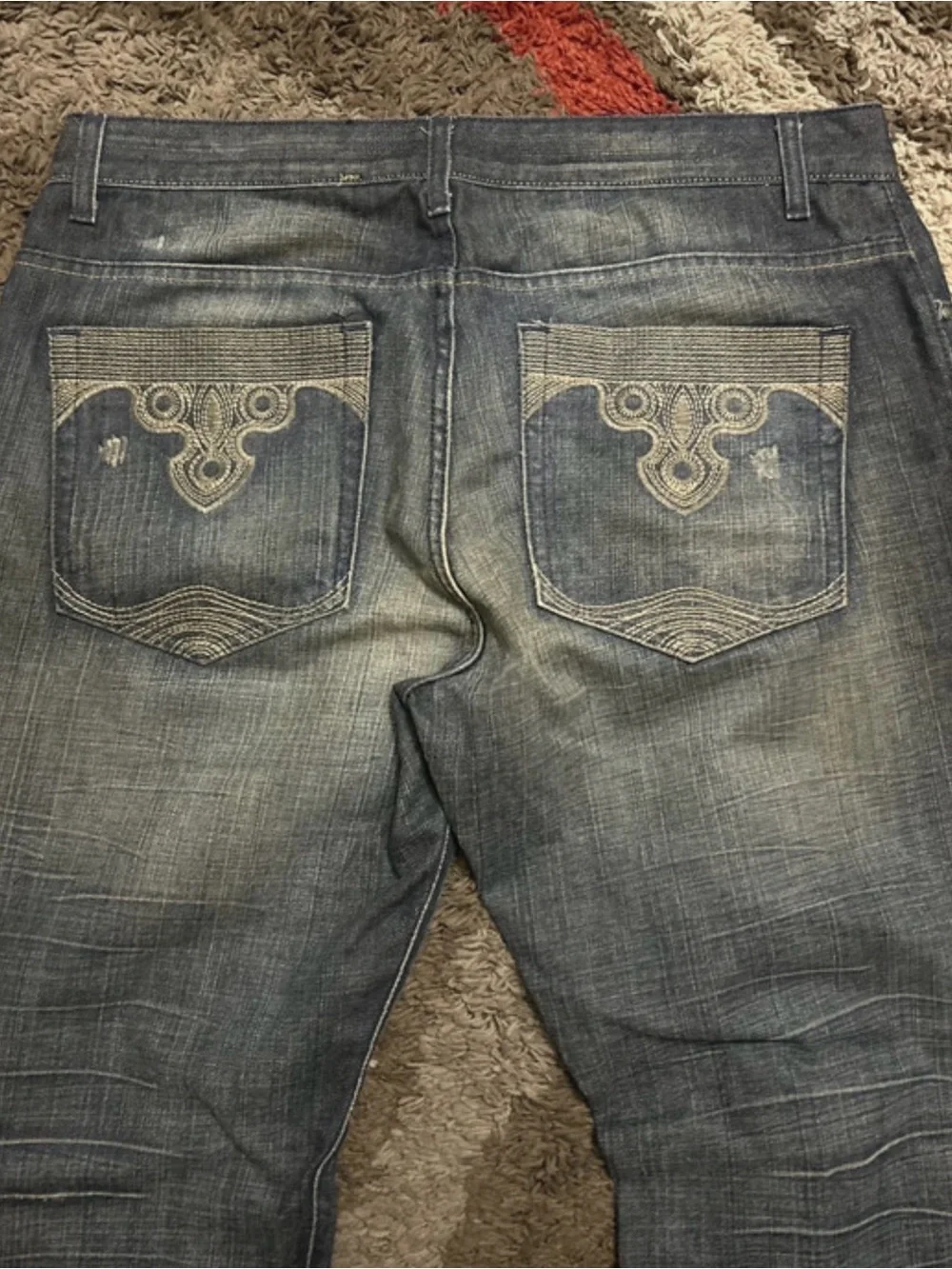 I-N-C International concepts men's y2k distressed grunge jeans size 38x32